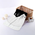 Black And White Cat Yin Yang Print Towel