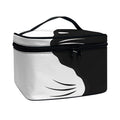 Black And White Cat Yin Yang Print Travel Makeup Bag
