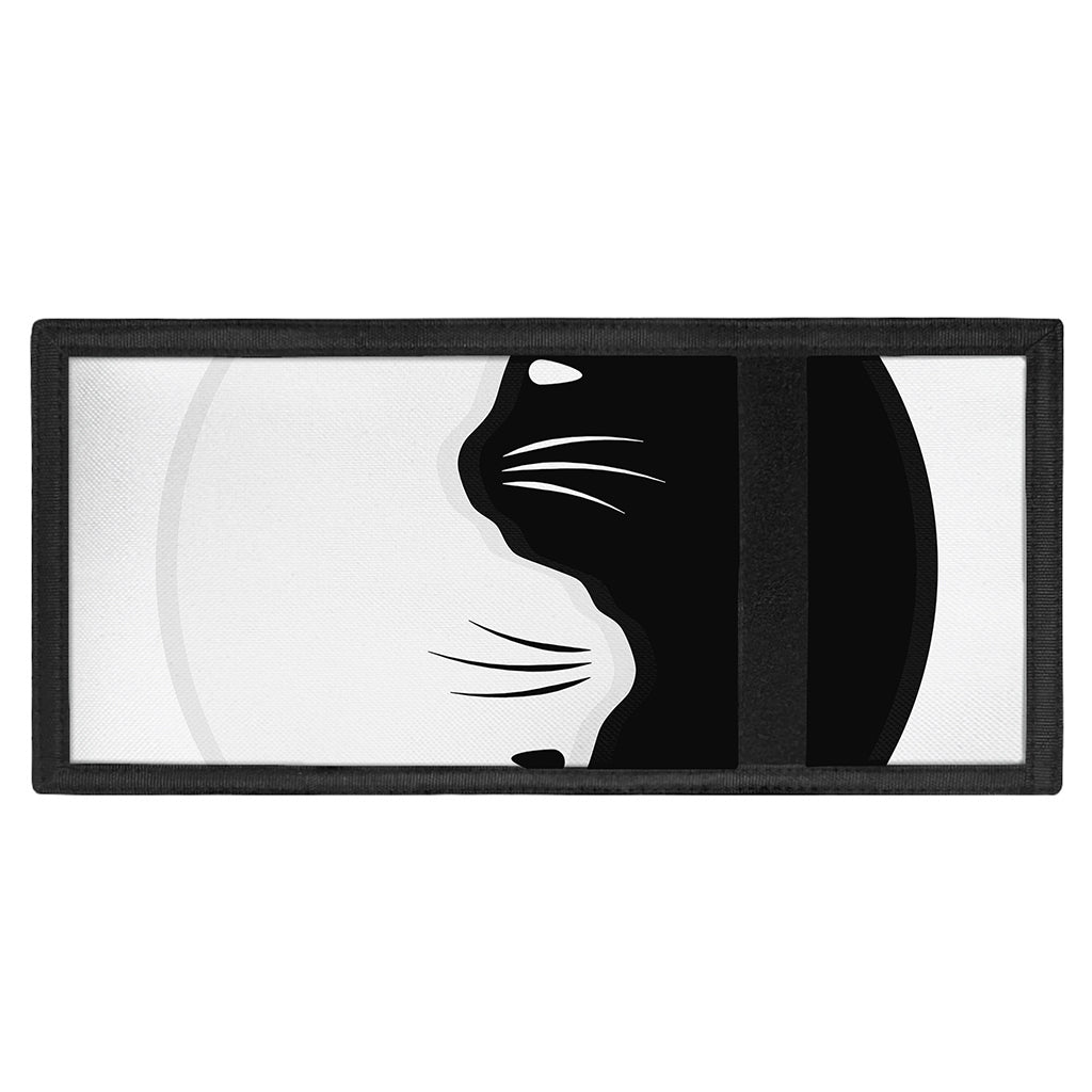 Black And White Cat Yin Yang Print Trifold Wallet