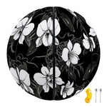 Black And White Cattleya Pattern Print Basketball