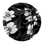 Black And White Cattleya Pattern Print Basketball