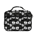 Black And White Cattleya Pattern Print Briefcase Bible Bag