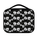 Black And White Cattleya Pattern Print Classic Bible Case