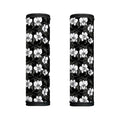 Black And White Cattleya Pattern Print Handle Covers