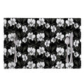 Black And White Cattleya Pattern Print Placemat