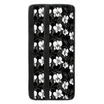 Black And White Cattleya Pattern Print Refrigerator Handle Covers