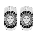 Black And White Celestial Sun Print Bar Stool Covers