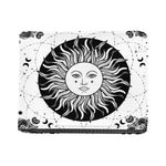 Black And White Celestial Sun Print Bifold Wallet