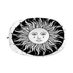 Black And White Celestial Sun Print Car Side Mirror Covers