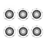 Black And White Celestial Sun Print Coaster Set