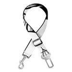 Black And White Celestial Sun Print Dog Seat Belt