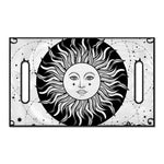 Black And White Celestial Sun Print Golf Cart Seat Cover