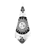 Black And White Celestial Sun Print Hand Towel