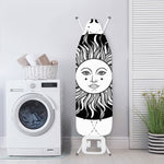 Black And White Celestial Sun Print Ironing Board Cover