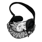 Black And White Celestial Sun Print Pet Sling Carrier