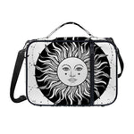 Black And White Celestial Sun Print Shoulder Strap Bible Bag
