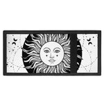 Black And White Celestial Sun Print Trifold Wallet
