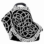 Black And White Celtic Knot Print Baby Seat Cover