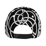 Black And White Celtic Knot Print Baseball Cap