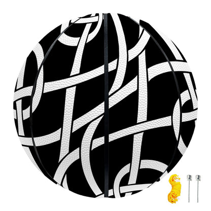 Black And White Celtic Knot Print Basketball