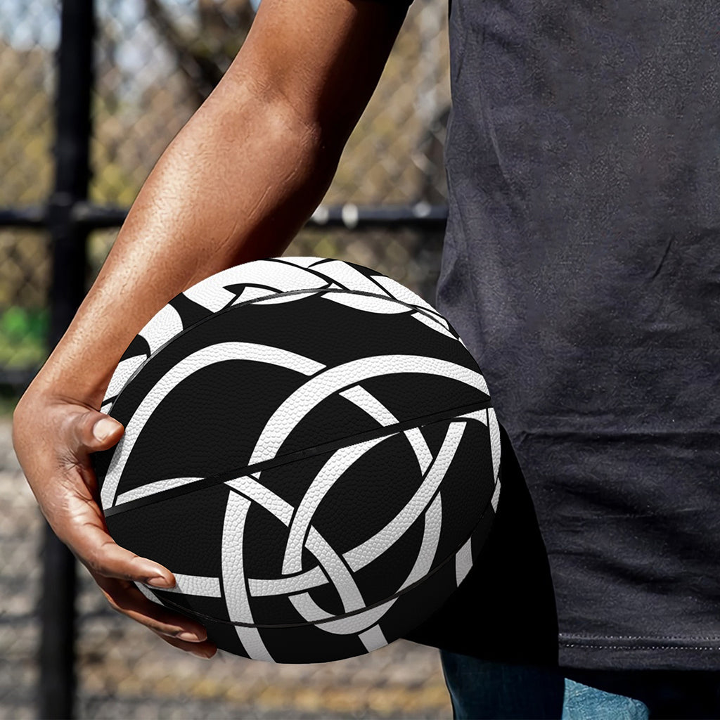 Black And White Celtic Knot Print Basketball