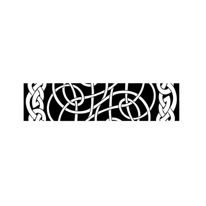 Black And White Celtic Knot Print Bed Runner