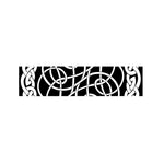 Black And White Celtic Knot Print Bed Runner