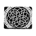 Black And White Celtic Knot Print Bifold Wallet