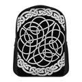 Black And White Celtic Knot Print Casual Backpack