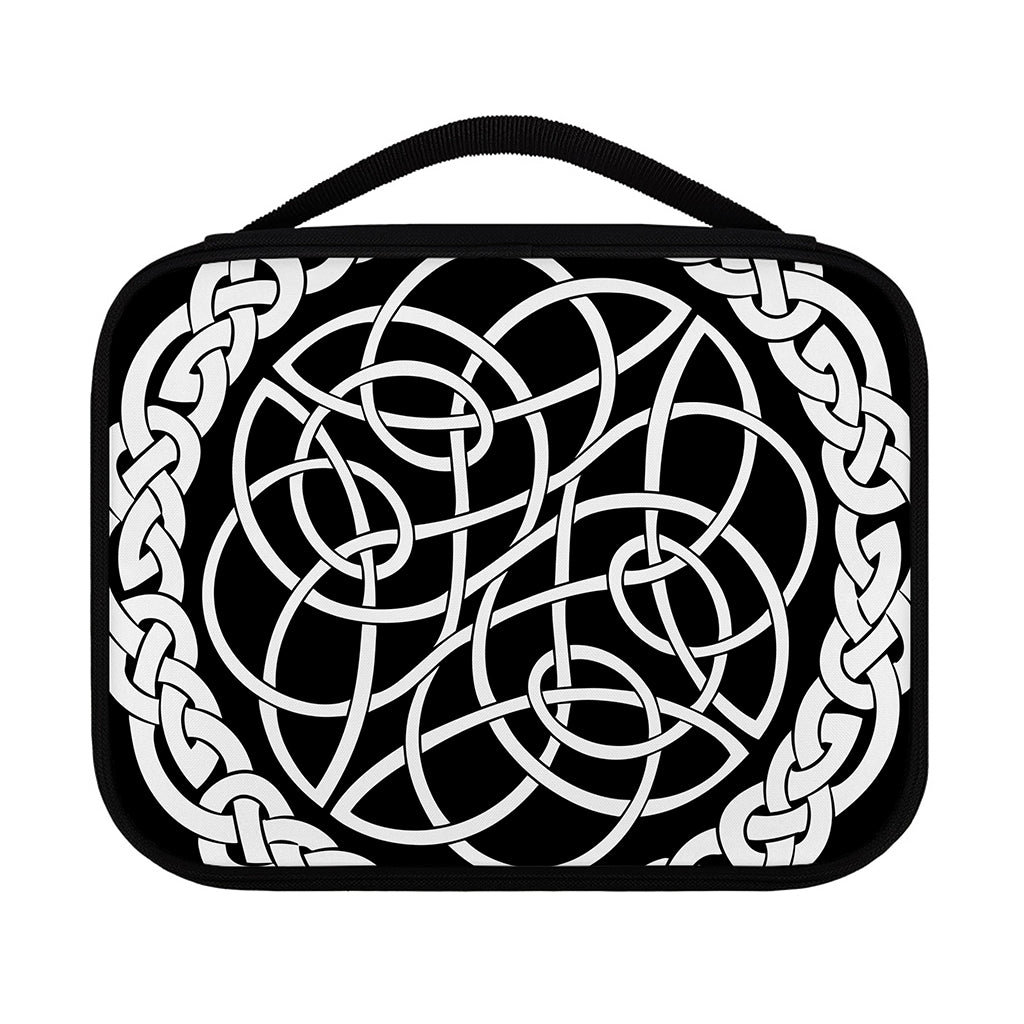 Black And White Celtic Knot Print Classic Bible Case