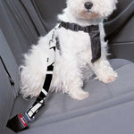 Black And White Celtic Knot Print Dog Seat Belt