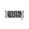 Black And White Celtic Knot Print Extended Mouse Pad