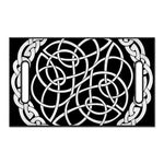 Black And White Celtic Knot Print Golf Cart Seat Cover