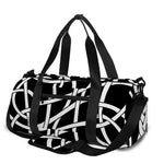Black And White Celtic Knot Print Gym Bag