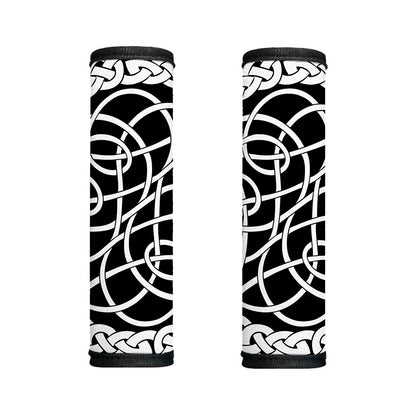 Black And White Celtic Knot Print Handle Covers