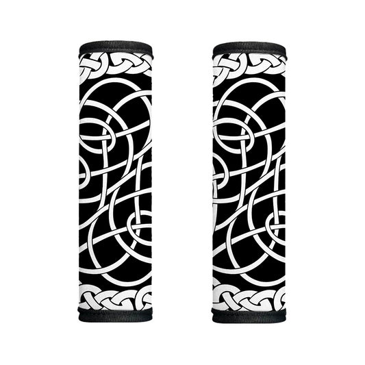 Black And White Celtic Knot Print Handle Covers