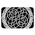 Black And White Celtic Knot Print Indoor Door Mat