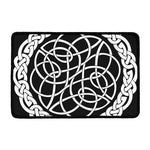 Black And White Celtic Knot Print Kitchen Mat