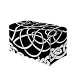 Black And White Celtic Knot Print Leather Tissue Box Cover