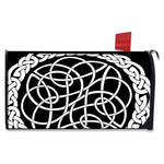 Black And White Celtic Knot Print Mailbox Cover