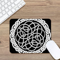 Black And White Celtic Knot Print Mouse Pad