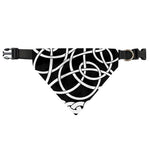 Black And White Celtic Knot Print Over The Collar Dog Bandana