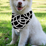 Black And White Celtic Knot Print Over The Collar Dog Bandana
