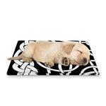 Black And White Celtic Knot Print Pet Cooling Mat Cover