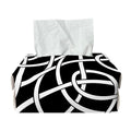 Black And White Celtic Knot Print Rectangle Tissue Box Cover