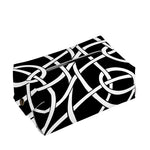 Black And White Celtic Knot Print Rectangle Tissue Box Cover