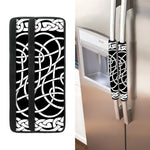 Black And White Celtic Knot Print Refrigerator Handle Covers