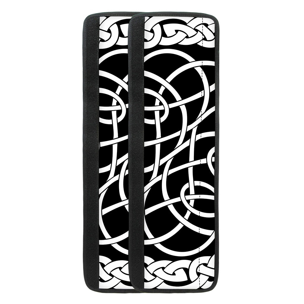 Black And White Celtic Knot Print Refrigerator Handle Covers