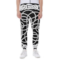 Black And White Celtic Knot Print Joggers