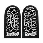Black And White Celtic Knot Print Skillet Handle Cover